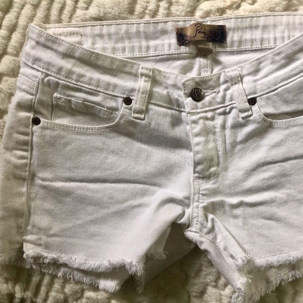 Paige Denim shorts- white size 26